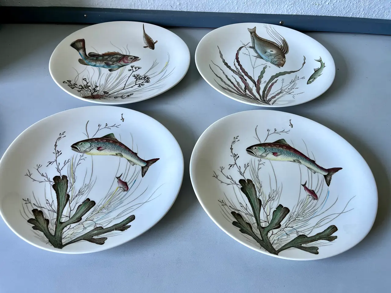 Billede 2 - Vintage middags fisketallerkner