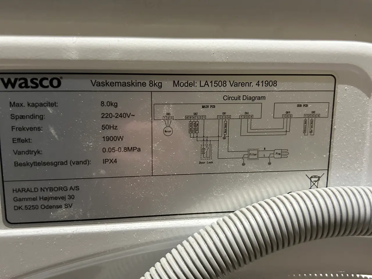 Billede 4 - Vaskemaskine 8kg wasco (HELT NY)