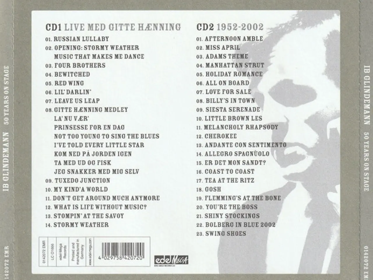 Billede 6 - Ib Glindemann… – 50 Years On Stage – 2CD