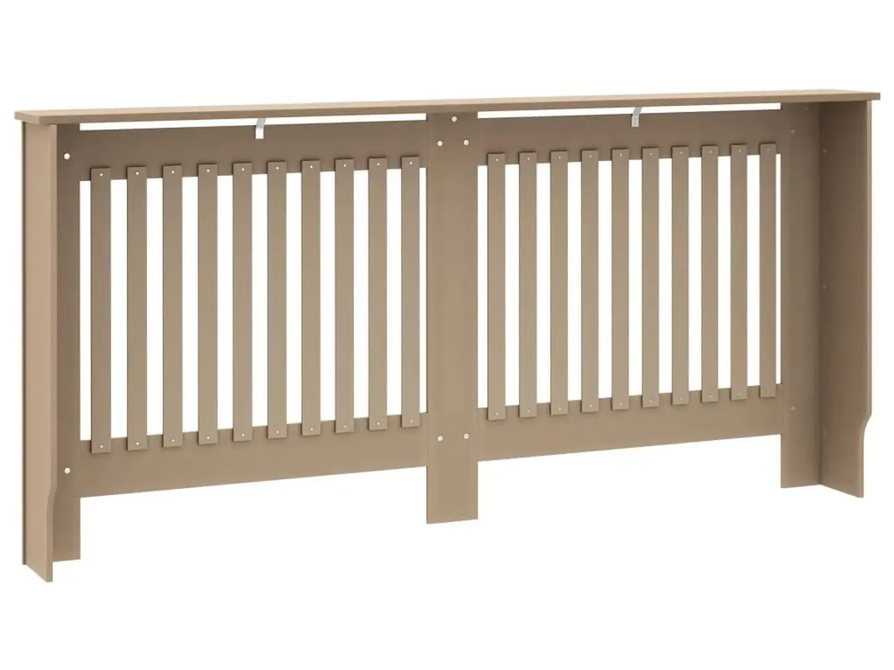 Billede 5 - Radiatorskjuler 172×19×81 cm i konstrueret træ - lameldesign