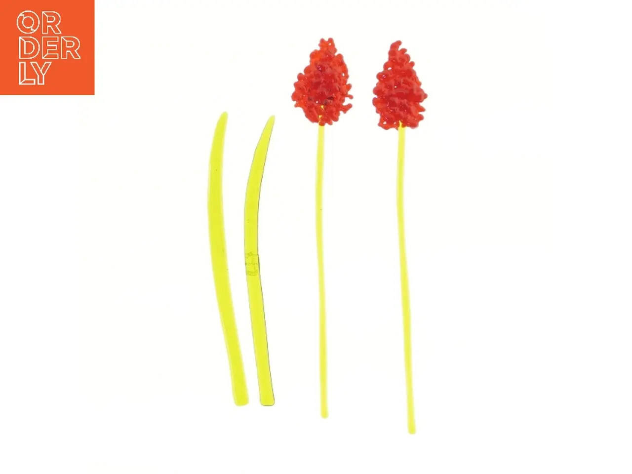 Billede 1 - Dekorative glasblomster (str. 25 cm)