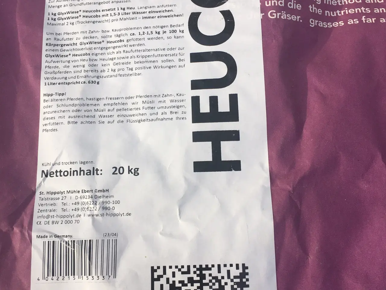 Billede 2 - Høcobs - 20 kg - St. Hippolyt Wiesencobs