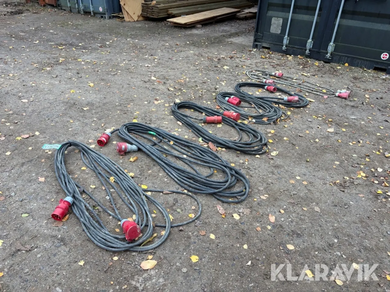 Billede 1 - Kraftkabler Blandet 16 A og 32 A, 7 styk