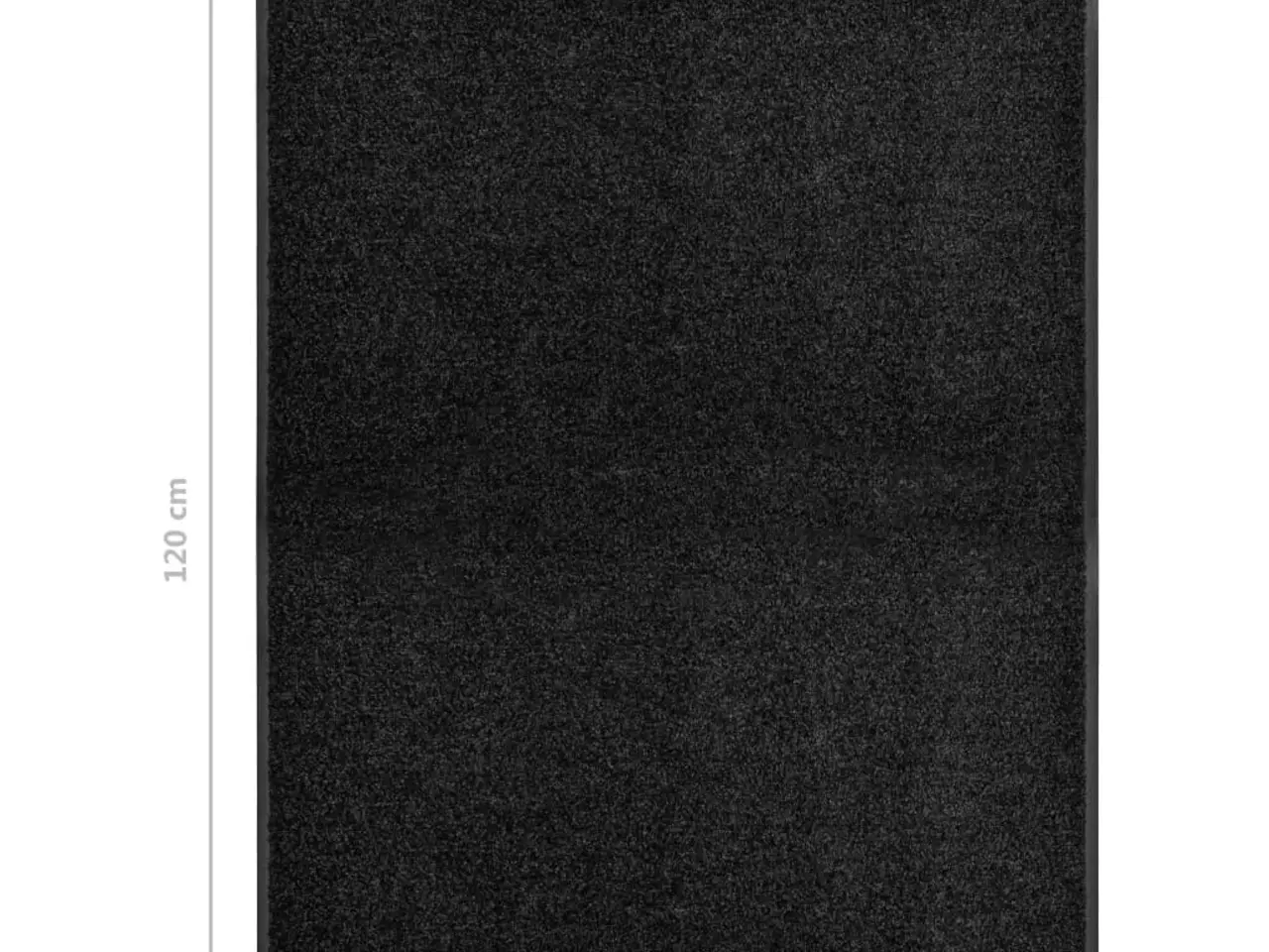 Billede 6 - Vaskbar dørmåtte 90×120 cm - sort indendørs/udendørs