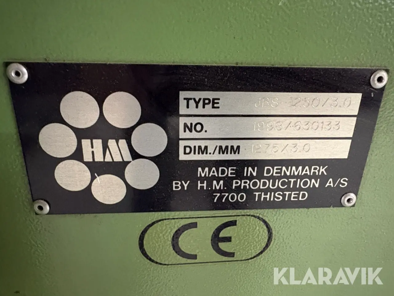 Billede 2 - Pladeklipper HM Jbs-1250/3.0