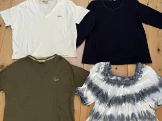 T-shirts m korte og 3/4 ærmer L/XL