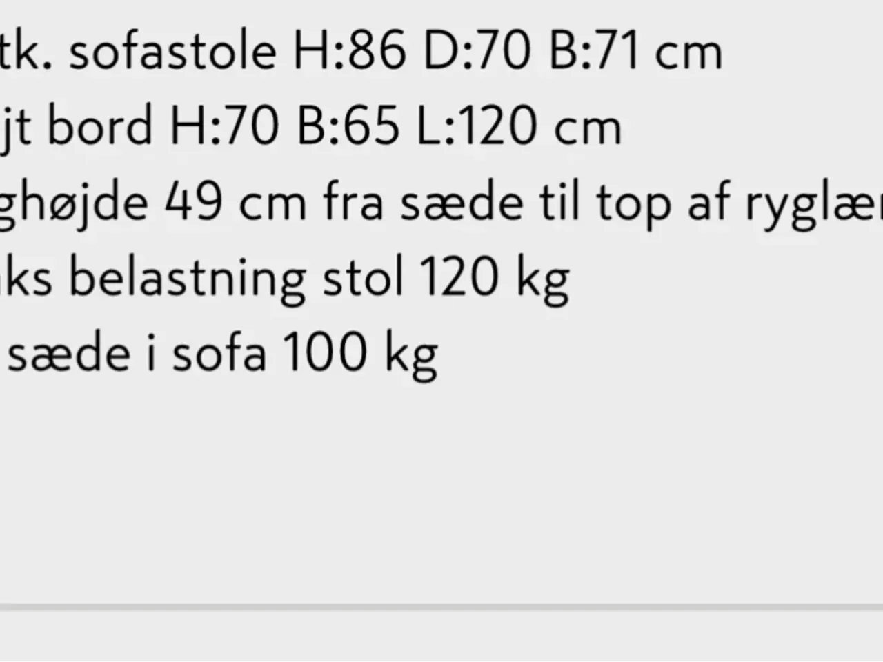 Billede 5 - 2 stk stole + 1 bord nyt