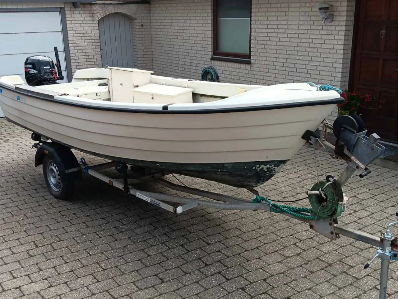 Billede 1 - Crescent 465, 25hk 4takts Suzuki Motor, Bådtrailer