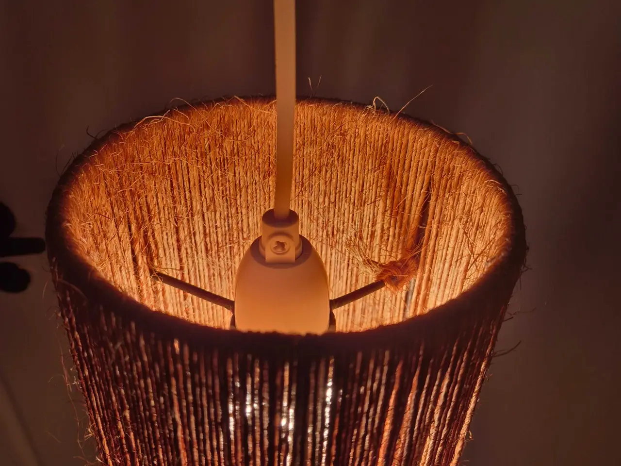 Billede 4 - Cylinderformet retropendel i hampesnor