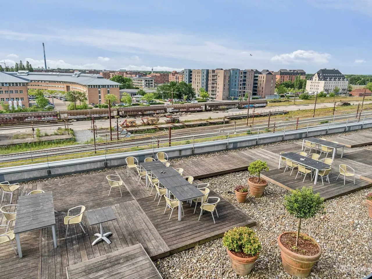 Billede 12 - Suverænt kontorlejemål med formidabel udsigt ved Glostrup Station – adgang til fælles kantine og tagterrasse