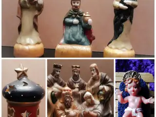 Julekrybbe, Figurer, Fyrfadslys