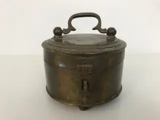 Vintage messing skrin / æske