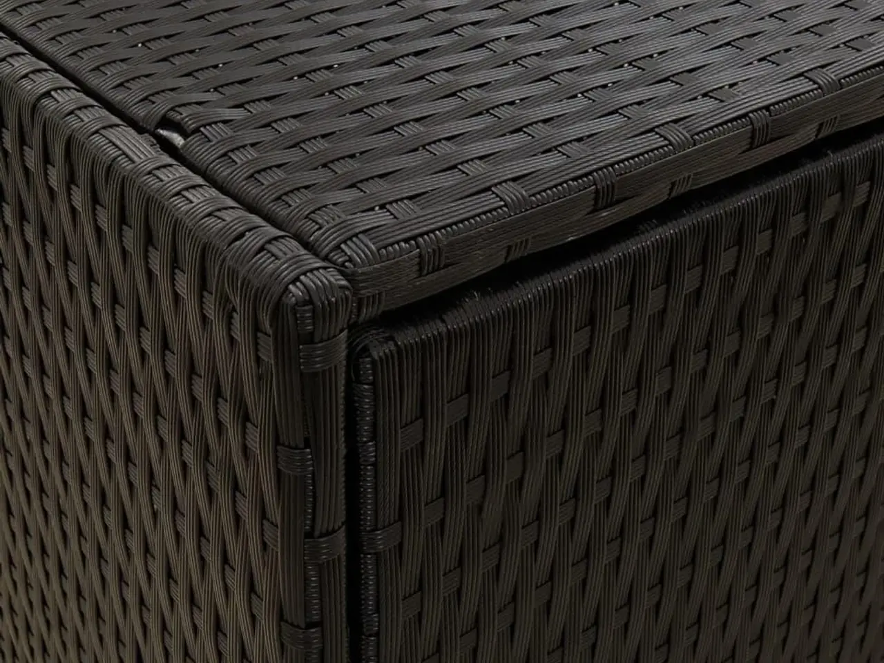 Billede 7 - Haveskab sort 100x55,5x80 cm polyrattan