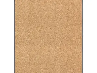 Vaskbar dørmåtte 90x120 cm cremefarvet