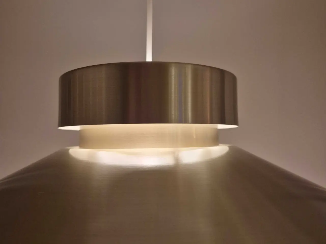 Billede 6 - Virkelig fin messinglampe med god lyseffekt
