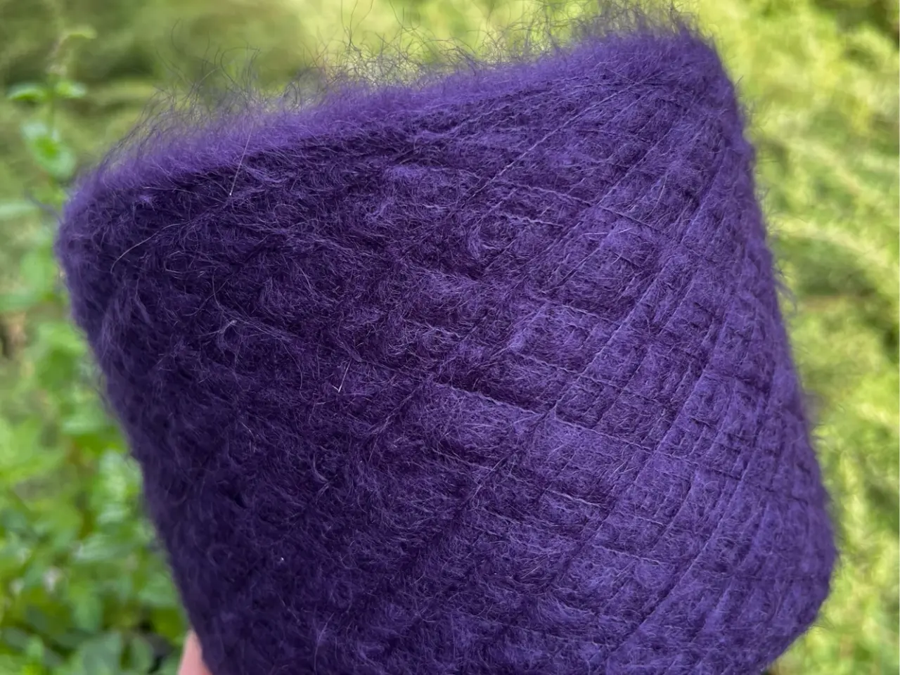 Billede 3 - Italiensk garn - Mohair / Silke - Dark Purple 259g