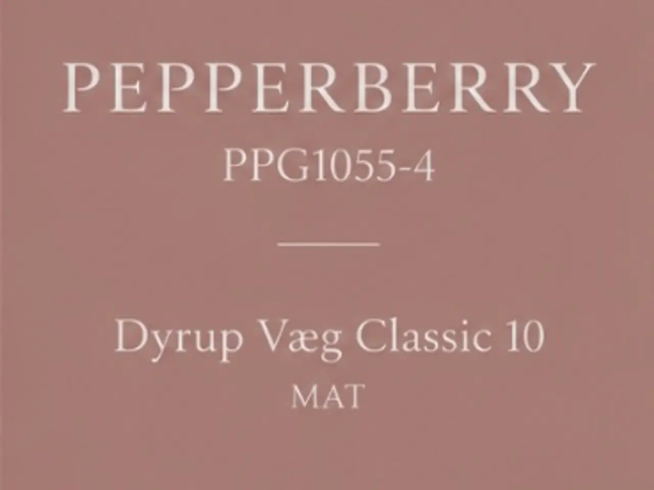 Billede 1 - Dyrup Væg Classic 10 – Pepperberry – næsten fuld