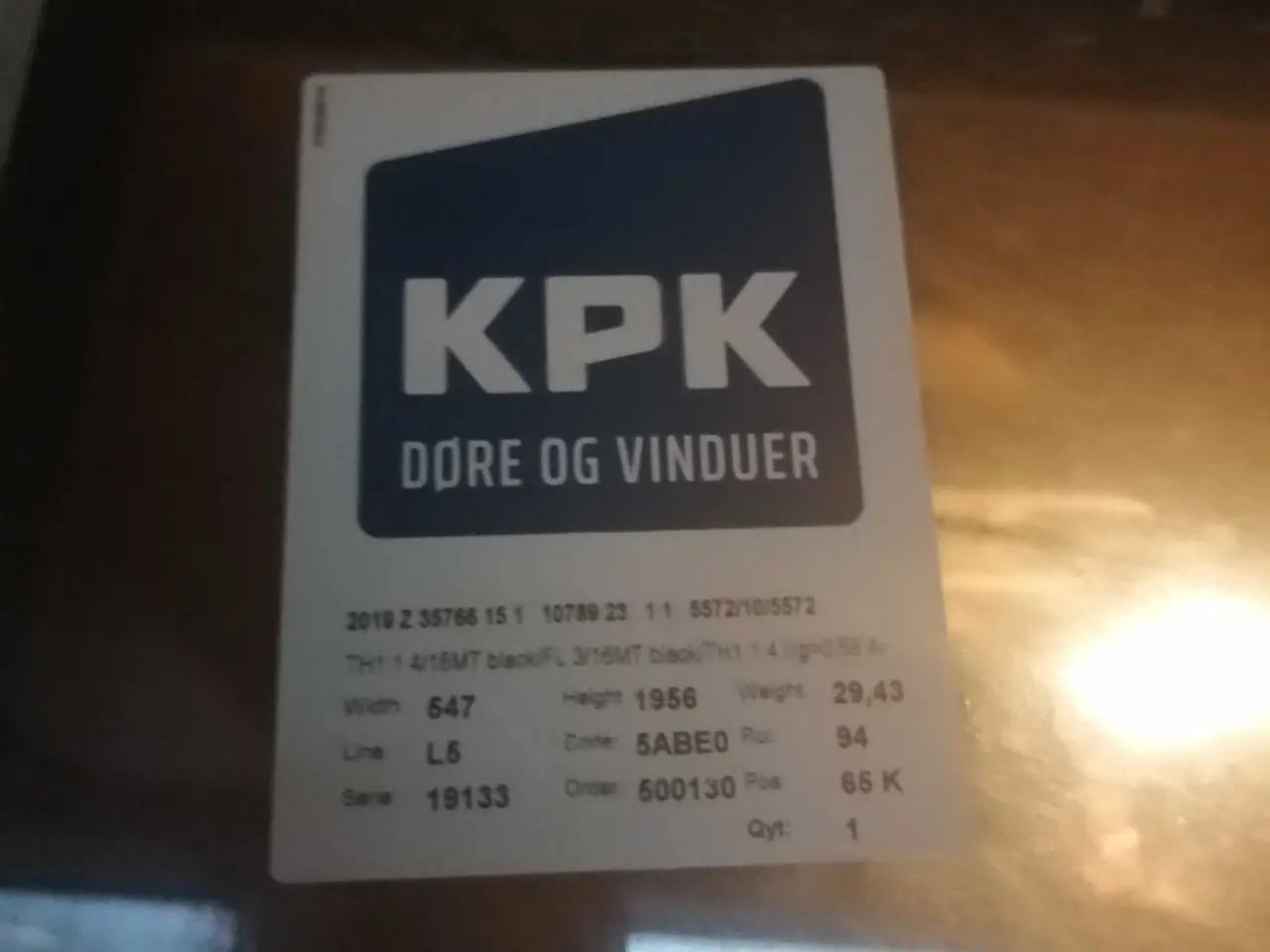 Billede 5 - Terrassedørsparti. Træ alu.