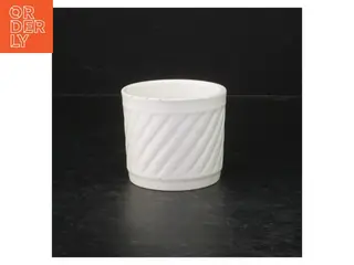 Brugt hvid porcelænskrukke (str. Ø. 7,5 cm)