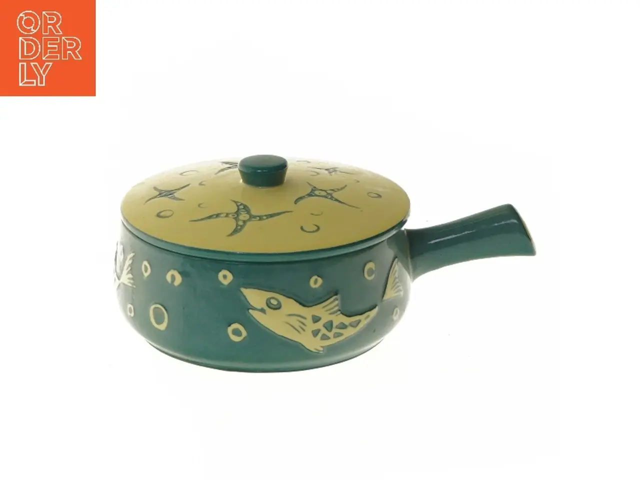 Billede 1 - Keramisk gryde med låg (str. Ø 14,5 cm)