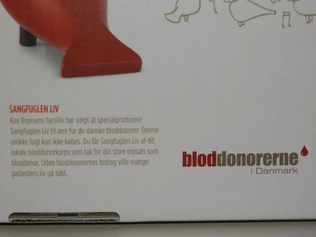 Billede 3 - Ny Kay Bojesen Bloddonor Sangfuglen LIV
