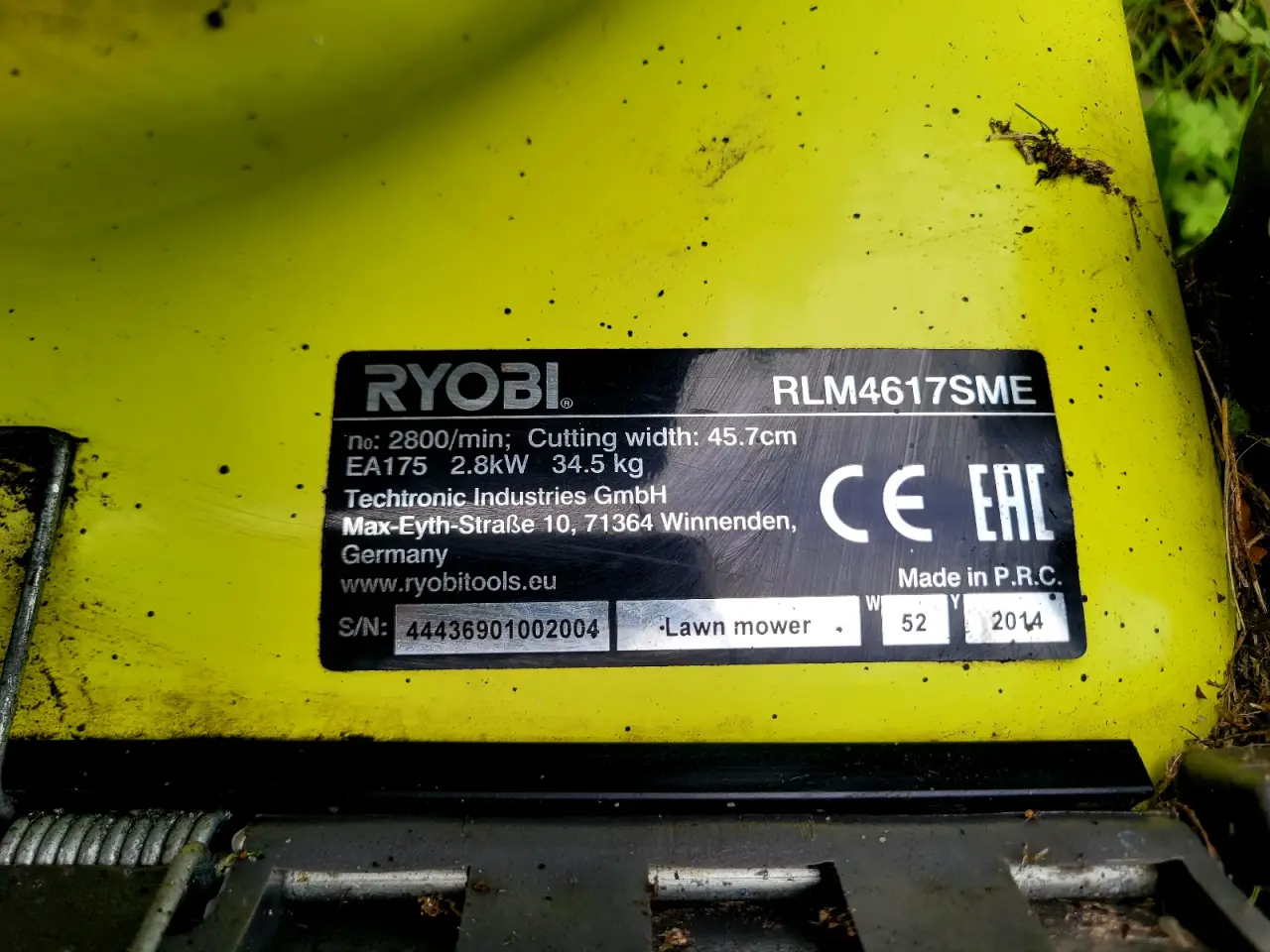 Billede 6 - Ryobi RLM4617SME plæneklipper 