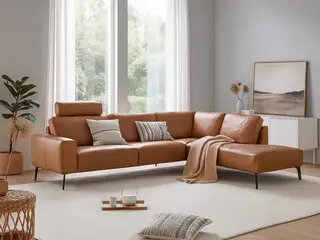 Hjort Knudsen Copenhagen læder Hjørnesofa Højrevendt