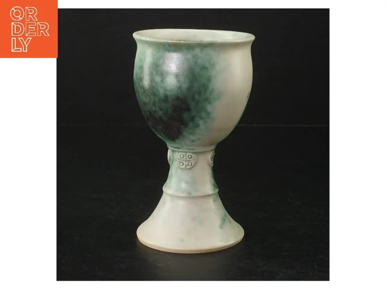 Billede 1 - Keramik vase (str. H 14,5 cm ø. 8,5 cm)