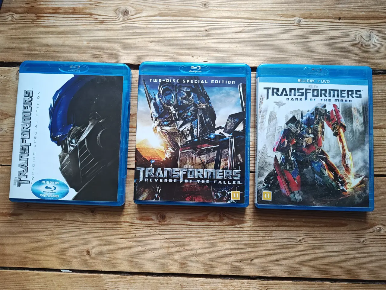 Billede 1 - 3 stk Transformers Bluray Film 75Kr.