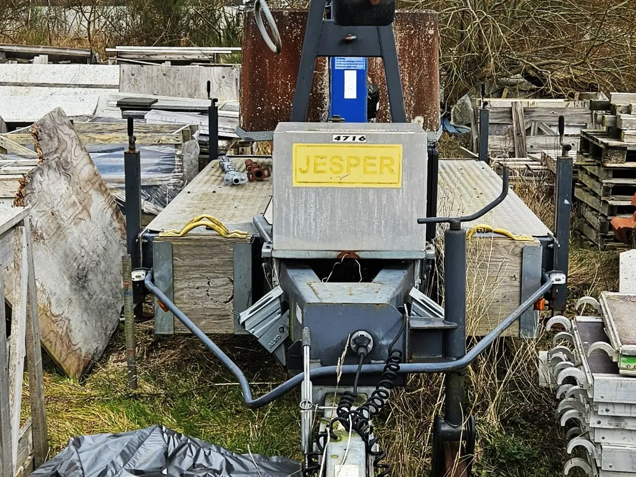 Billede 12 - Minikran på trailer til bil / Steinweg MK300