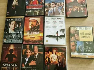 Dvd-filmsamling (11film)-inkl uåbnet Al Pacino fil