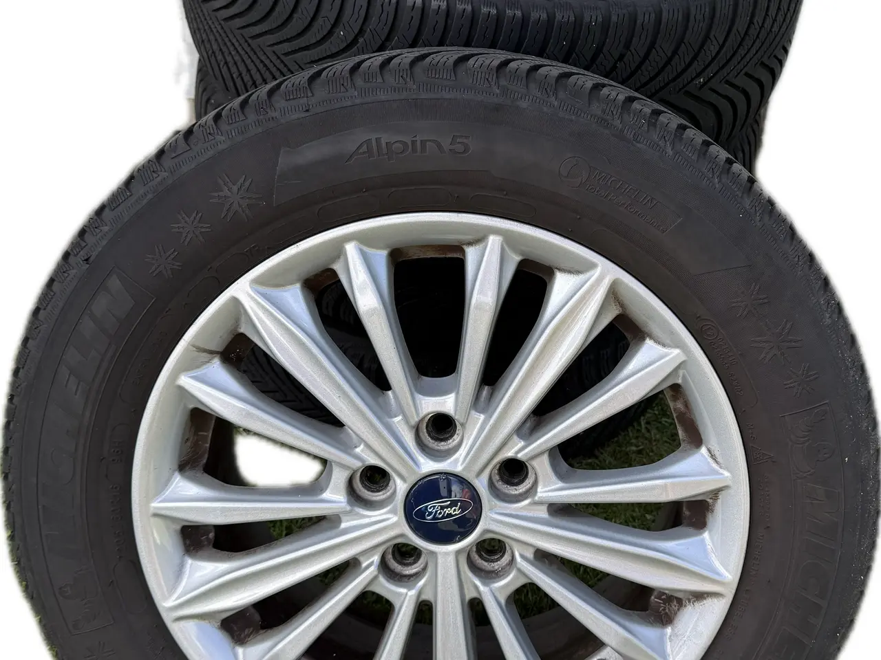 Billede 1 - Originale Ford Alu fælge med gode vinterdæk.