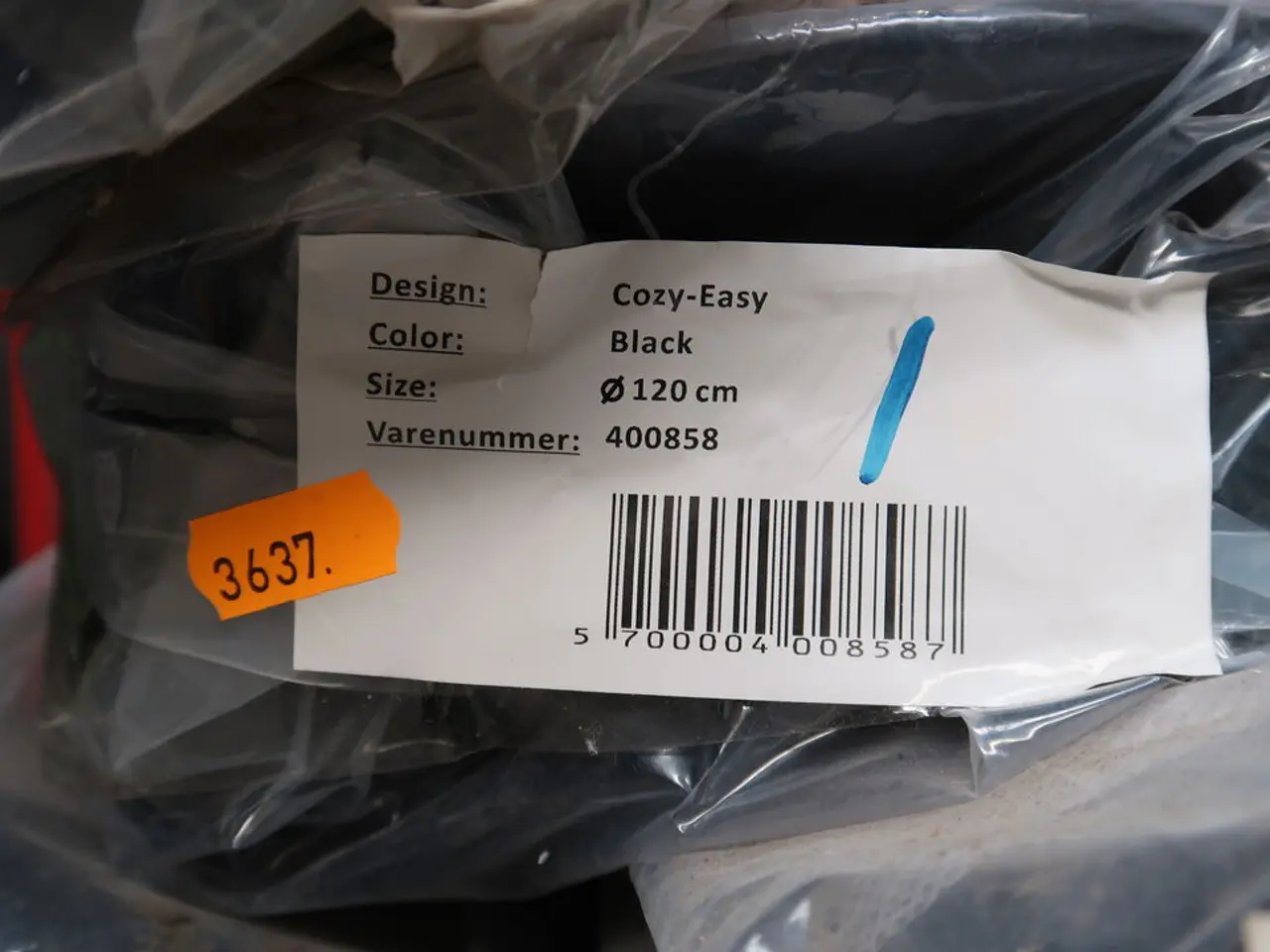 Billede 2 - Gulvtæppe COZY-EASY Black Ø120