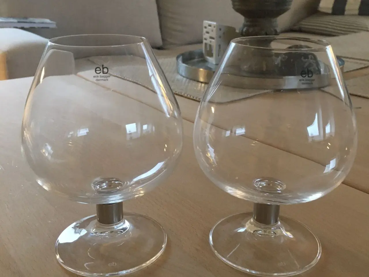 Billede 2 - Erik Bagger, 2 stk. cognacglas