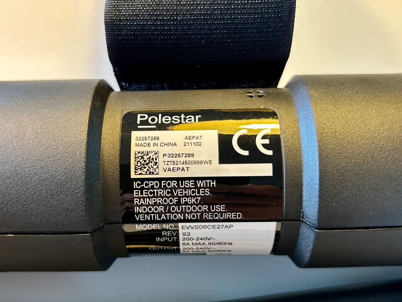 Billede 5 - Polestar ladekabel til elbil (mormorlader, nødlade