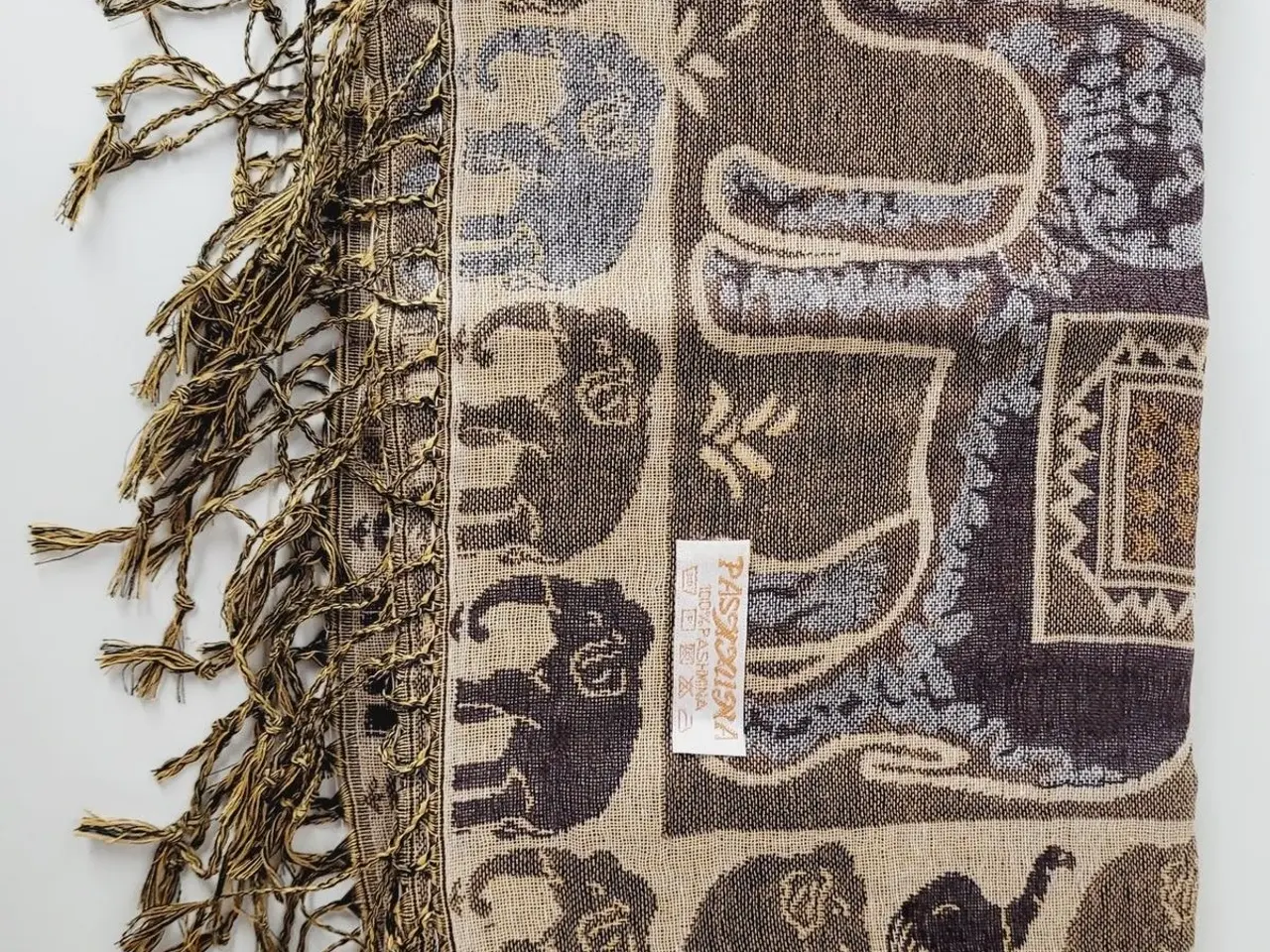 Billede 4 - ⭐️- Elegant og Blødt Pashmina Tørklæde - UBRUGT