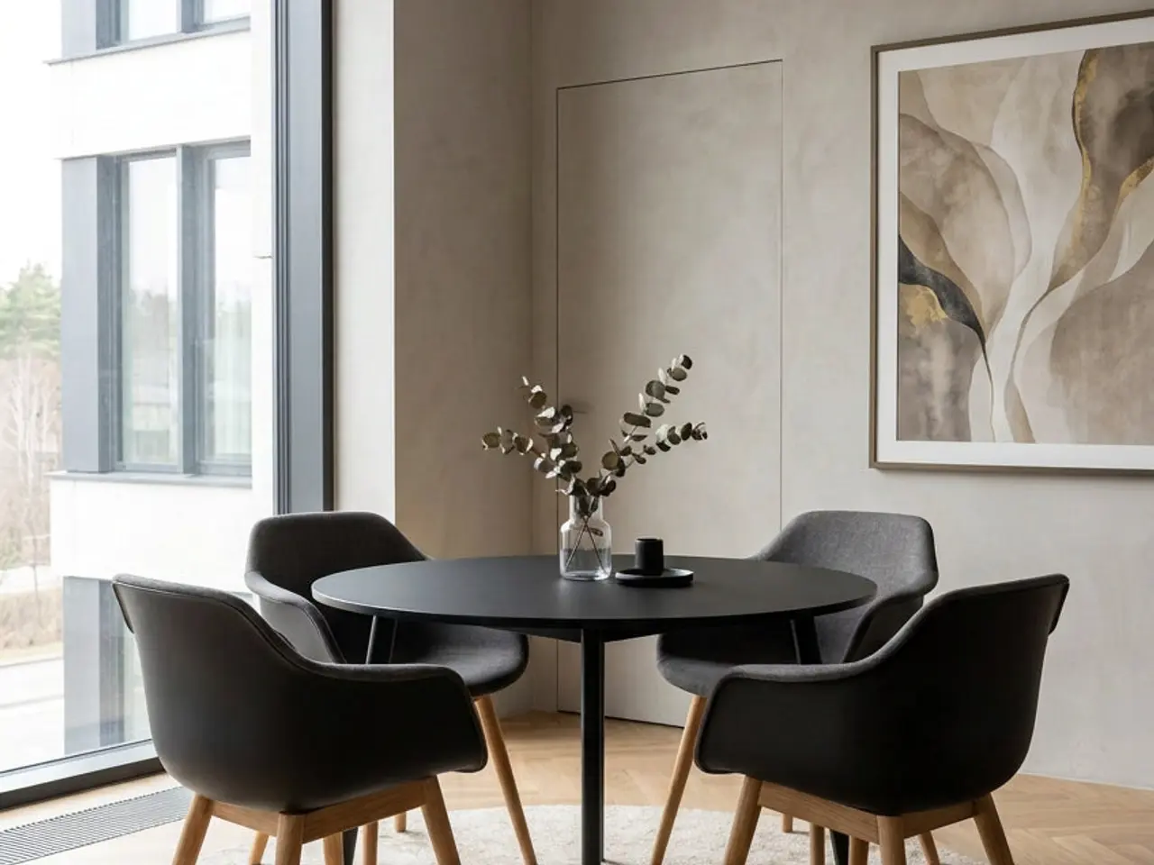 Billede 2 - Four Design FourMe 44 Stol – Grå/Sort/Eg Stel