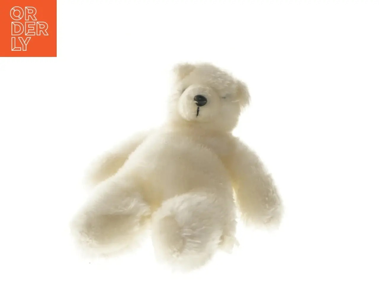 Billede 1 - Hvid bamse (str. 24 cm)