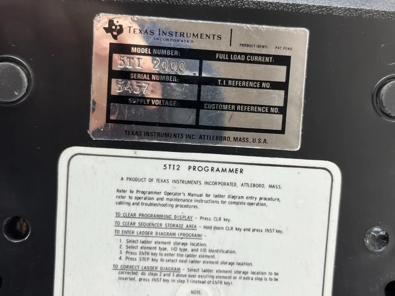 Billede 9 - Texas Instruments 5TI-2000 PLC Programmer in Case