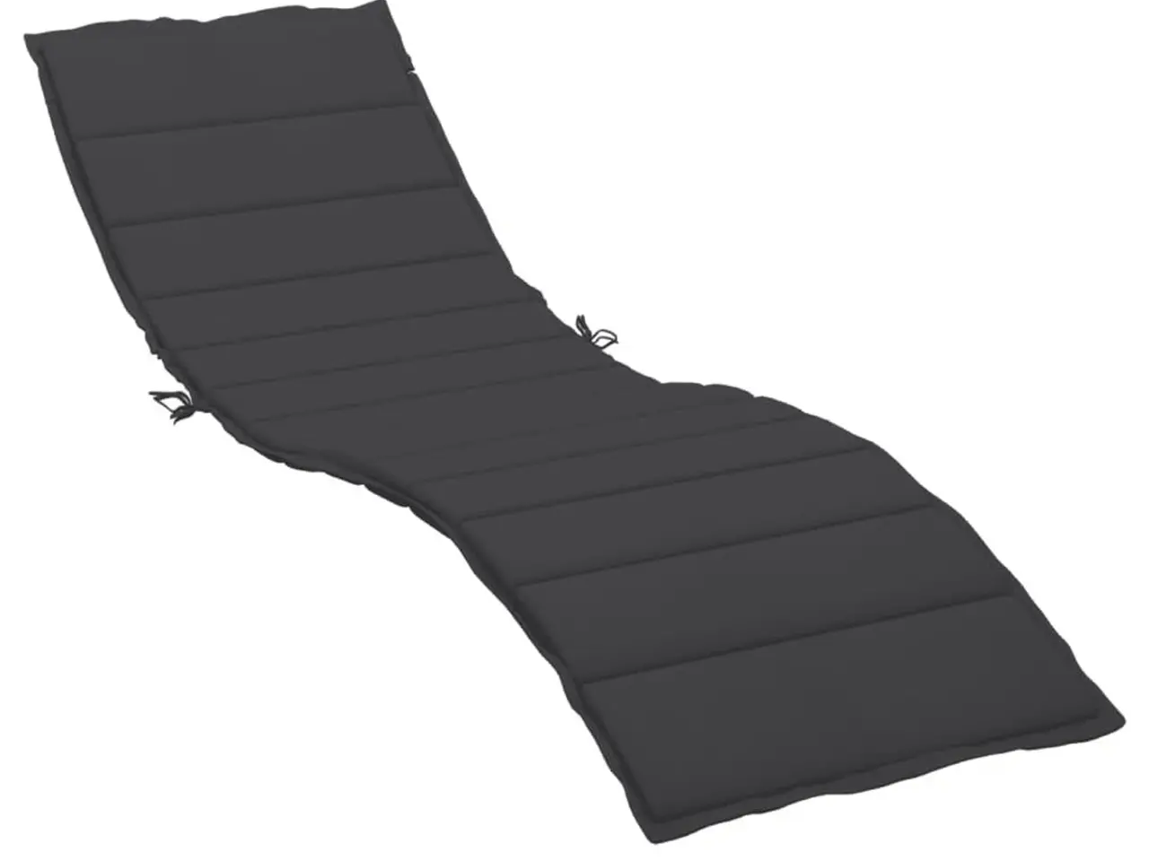 Billede 2 - Hynde til liggestol 200 × 60 × 3 cm i oxfordstof - sort