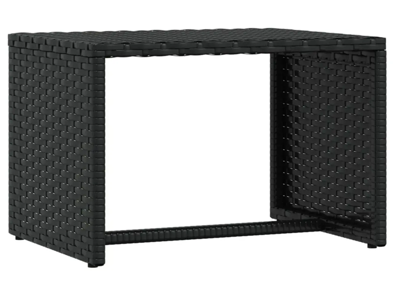 Billede 6 - Liggestol med bord i polyrattan - sort