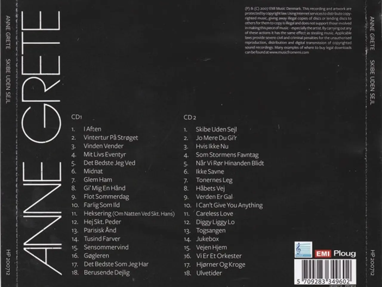 Billede 3 - Anne Grete – Skibe Uden Sejl – 2CD
