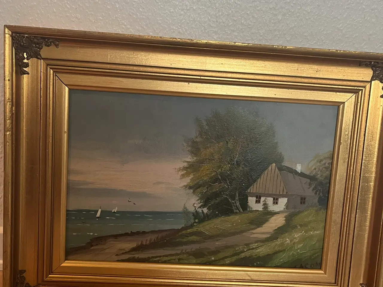 Billede 1 - Ægte fint lille maleri