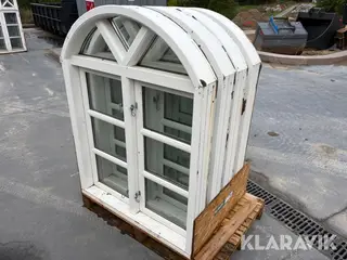 Vinduer rundbuet 4 styk