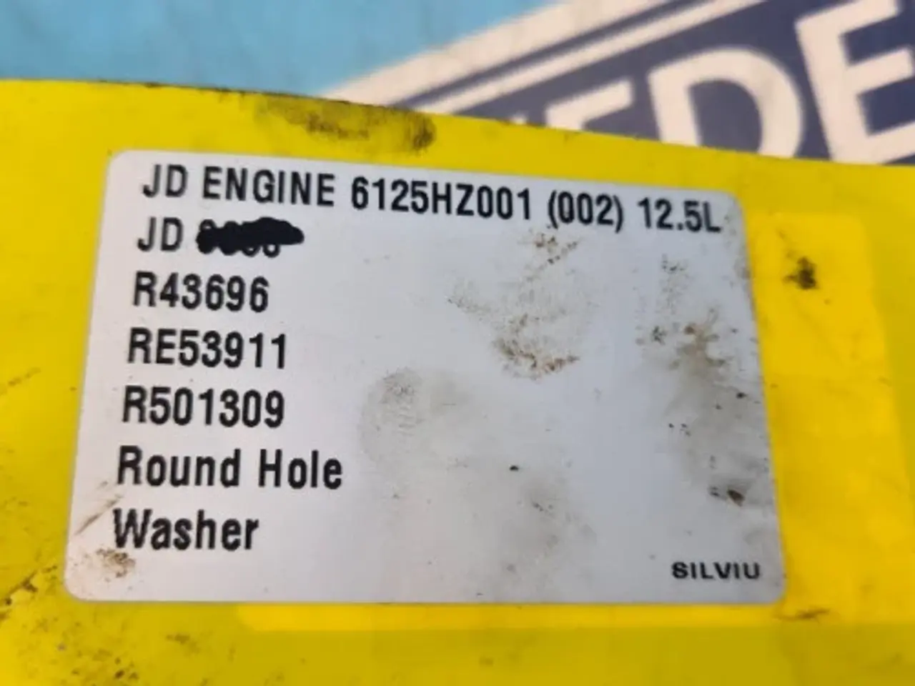 Billede 12 - John Deere 6125HZ001 Plade R501309