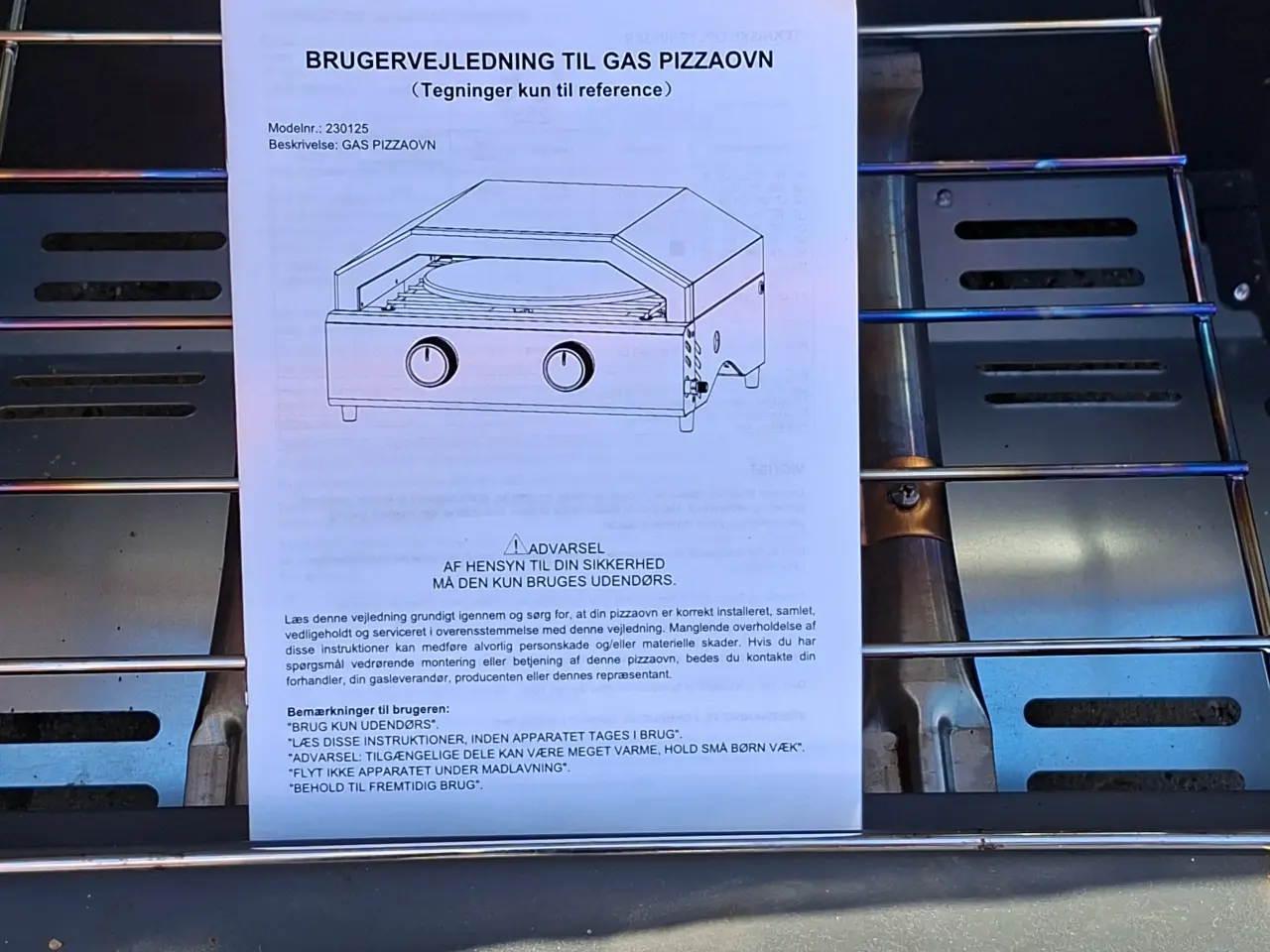 Billede 7 - Pizzaovn bordmodel til gas