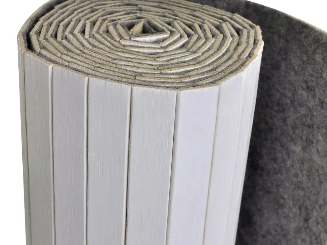 Billede 4 - Rumdeler i bambus - 250 × 165 cm - hvid, fleksibel skillevæg