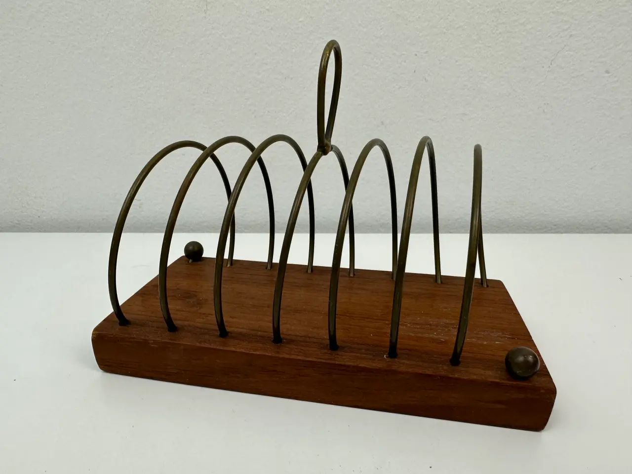 Billede 1 - Retro holder i teak og messing