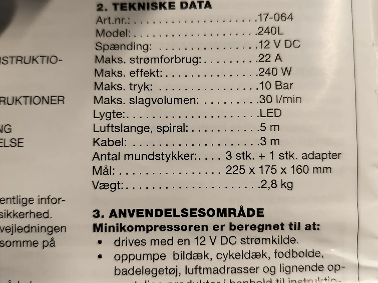 Billede 4 - Mini kompressor ny og med lys