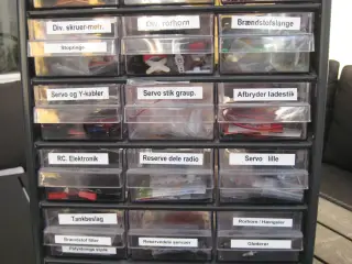 Div. fittings mv. til RC modelfly